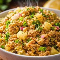 Curry Tuna Salad with Water Chestnuts