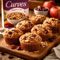 Curves Cereal Apple Cran Muffins