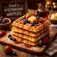 Dads Spectacular Waffles