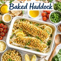 Dads Super Secret Baked Haddock