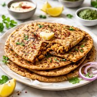 Daikon Radish Stuffed Flatbread Mooli Paratha
