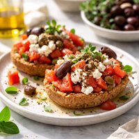 Dakos from the Island of Crete Greece