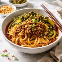 Dan Dan Noodles with Pickled Mustard Greens