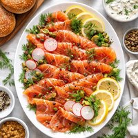 Danish Gravlaks Lox Cured Salmon