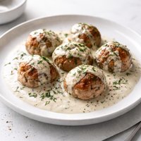 Danish Meatballs with Creamy Dill Sauce