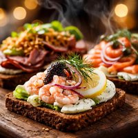 Danish Sandwiches Smrrebrd