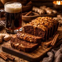 Dark Beer and Fresh Ginger Cake