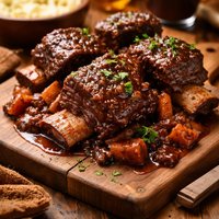 Dark Beer Braised Beef Short Ribs Crock Pot