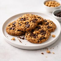Dark Chocolate and Butterscotch Oatmeal Cookies