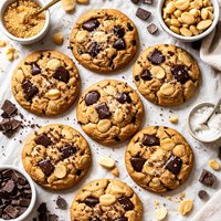 Dark Chocolate and Macadmia Pieces Cookies