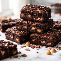 Dark Chocolate Butterscotch Brownies