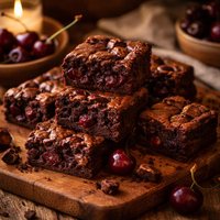 Dark Chocolate Cherry Brownies