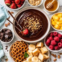 Dark Chocolate Honey Almond Fondue