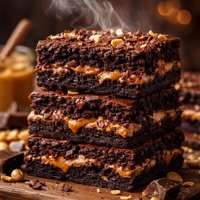Dark Chocolate Peanut Butter Brownies