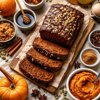 Dark Molasses Pumpkin Bread