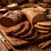 Dark Rye and Whole Wheat Bread