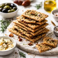 Date and Olive Oil Wine Crackers