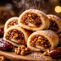 Date and Walnut Rolls