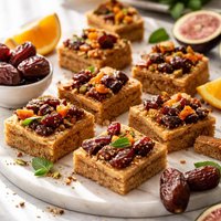 Dates Figs and Orange Squares