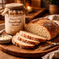 Dawson City Sourdough Starter and Sourdough Bread