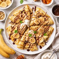 Decadent Banana Crepes