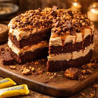 Decadent Butterfinger Cake