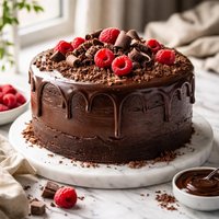 Decadent Chocolate Cake with Ganache