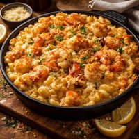 Decadent Seafood Baked Macaroni and Cheese