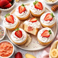 Deceptively Delicious Angel Food Cupcakes