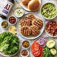 Deconstructed A1 California Turkey Burger A1