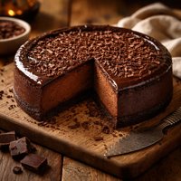 Deep Dark Chocolate Cheesecake