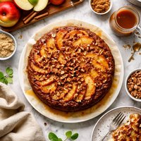 Deep Dish Apple Pie Upside Down Cake