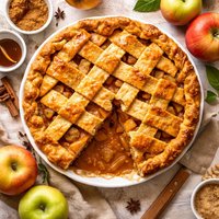 Deep Dish Apple Pie with Its Own Crust