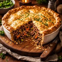 Deep Dish Ground Beef Pot Pie
