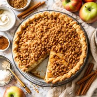 Deep Dish Sour Cream Apple Pie
