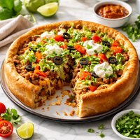 Deep Dish Taco Pizza