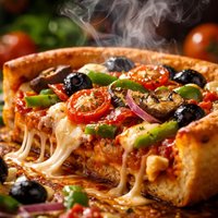 Deep Dish Veggie Pizza