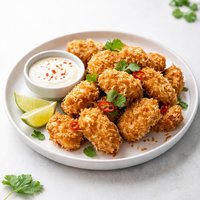 Deep Fried Buttermilk Coconut Chicken Nuggets