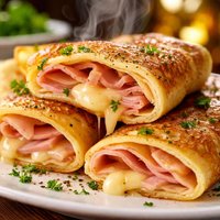 Delice Lorraine Crepes with Cheese Ham Filling