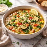 Delicious and Easy Veggie Rice Soup