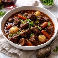 Delicious Beef Stew with Red Wine and Hoisin