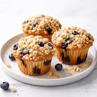 Delicious Blueberry Muffins with Crumb Topping