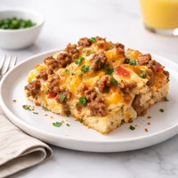 Delicious Cheesy Sausage Brunch Casserole