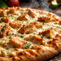 Delicious Chicken Alfredo Pizza