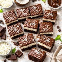 Delicious Coconut Filled Brownie Bars