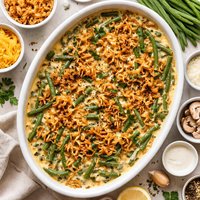 Delicious Creamy Cheesy Green Bean Casserole