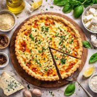 Delicious Four Cheese Quiche