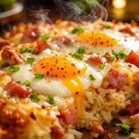 Delicious Hash Browns Ham and Egg Bake