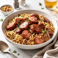 Delicious Kielbasa and Sauerkraut