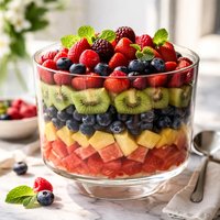 Delicious Layered Fruit Salad